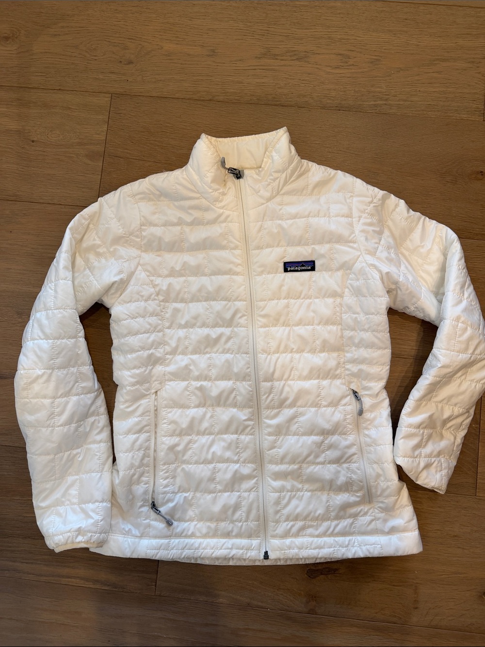 Patagonia White Quilted Lightweight Puffer Jacket